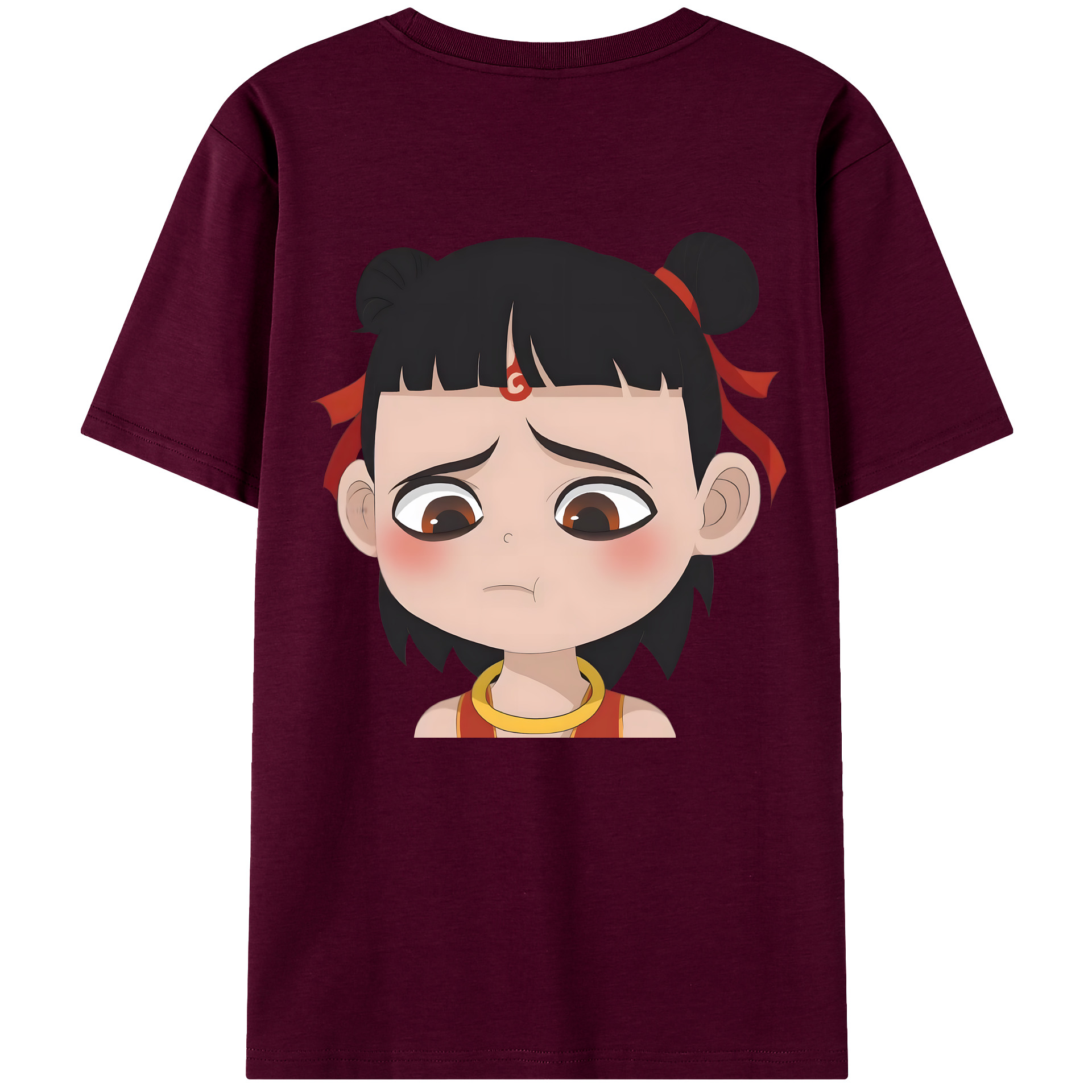 （画像用） Ne Zha 2 ナタ 魔童の大暴れ レディース半袖Tシャツ(バックプリント)